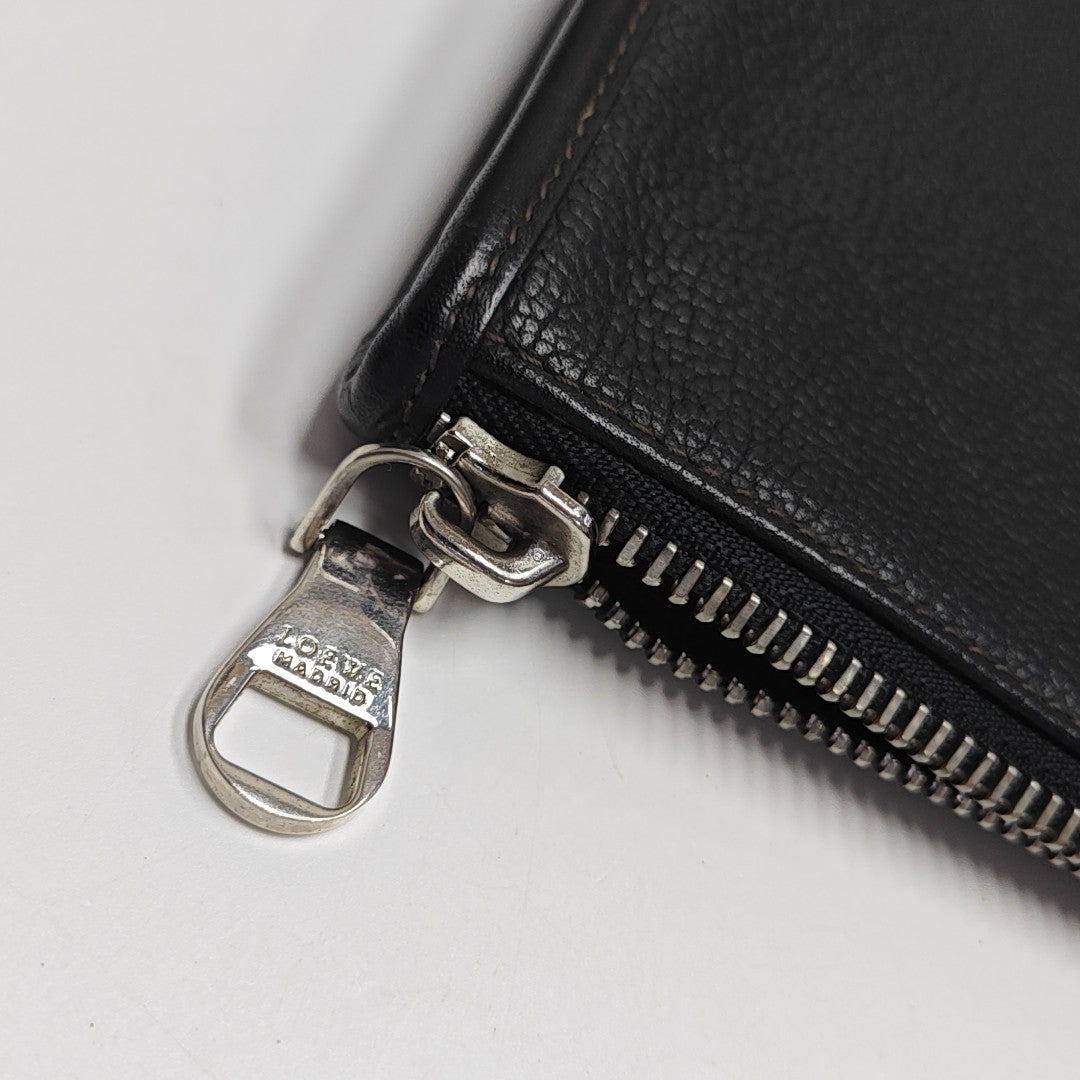 Calfskin Top Handle Bag Black