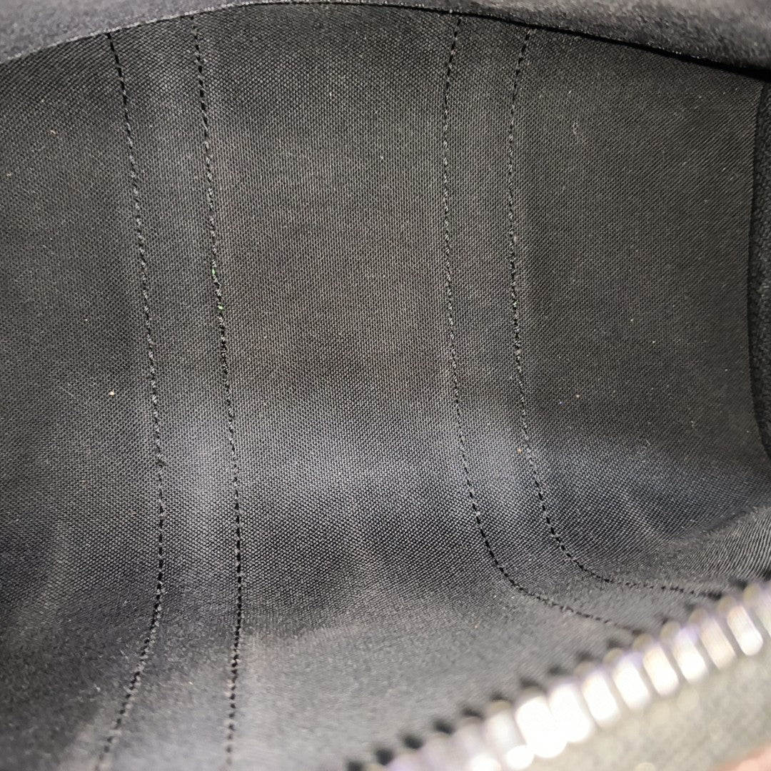 KEEPALL 25 Monogram Coated Canvas Brown