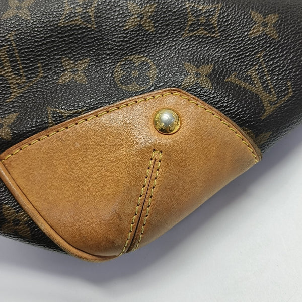 ESTRELA MM Monogram Coated Canvas Brown