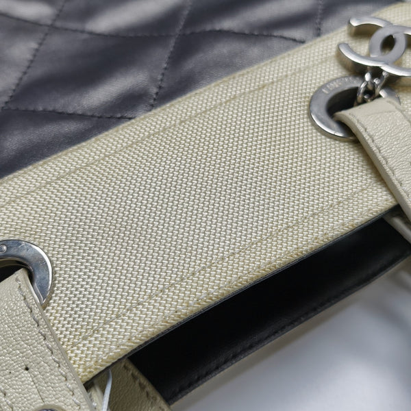 PARIS BIARRITZ Quilted Coated Canvas Gray
