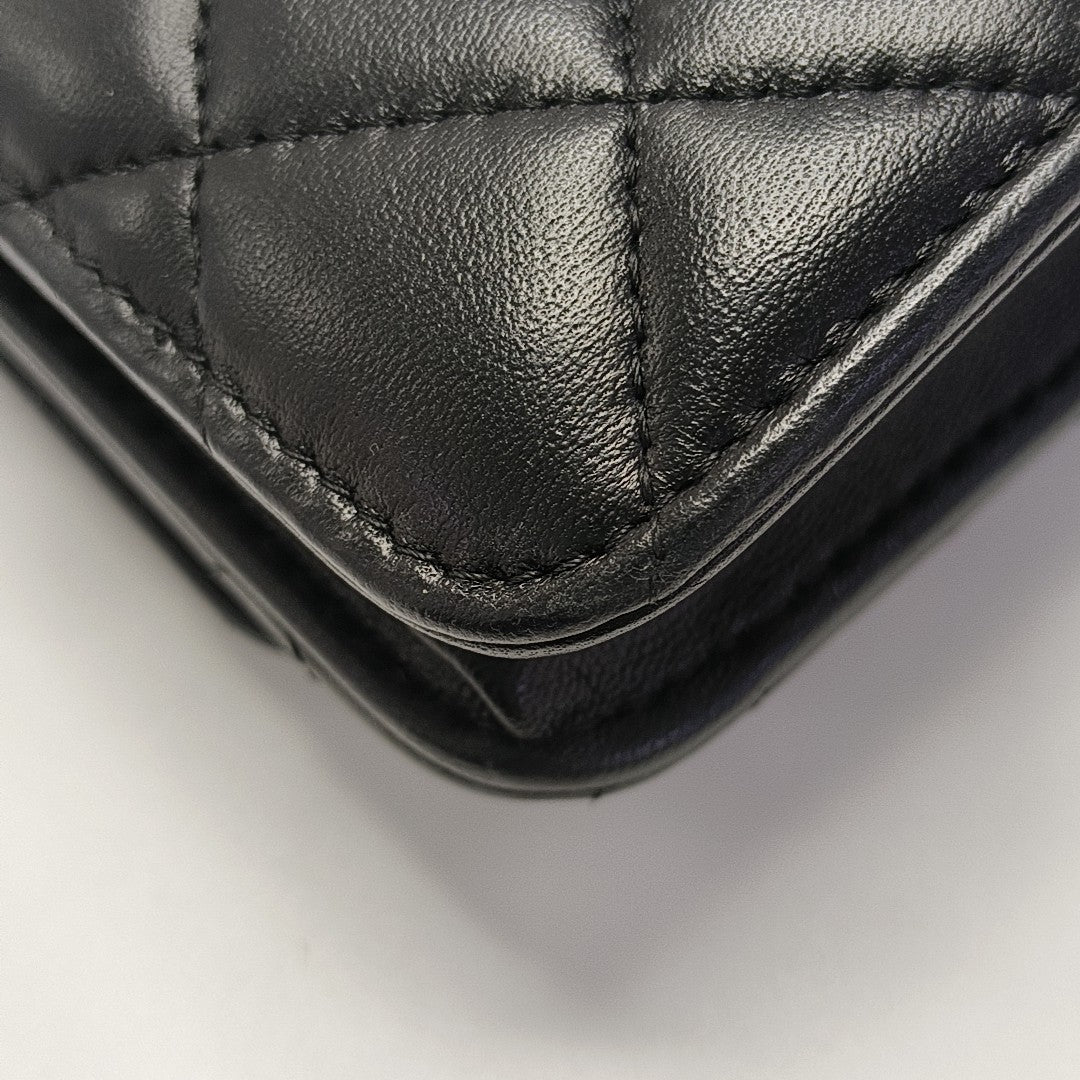 TRENDY CC Quilted Lambskin Black