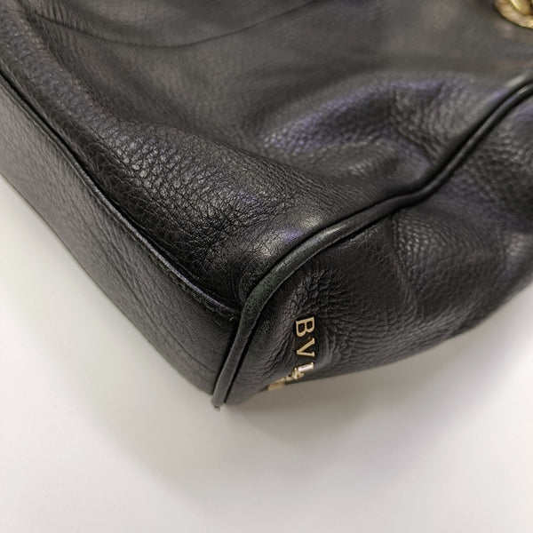 Calfskin Top Handle Bag Black