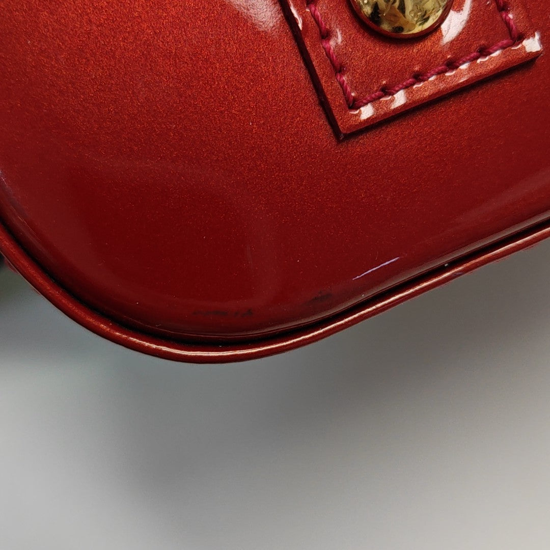 ALMA BB Monogram Patent Leather Red