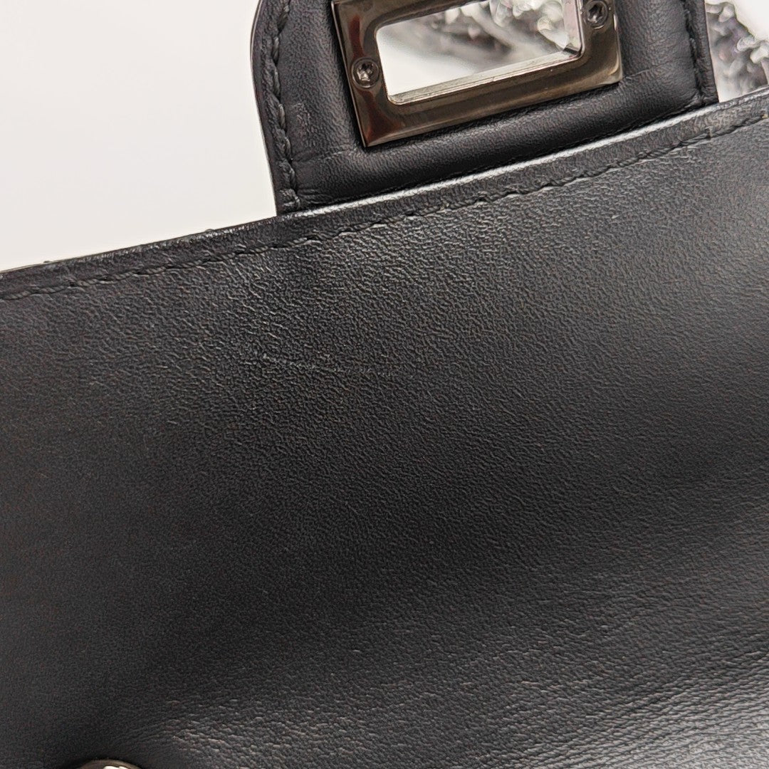 2.55 224 (mini) Quilted Patent Calfskin Black