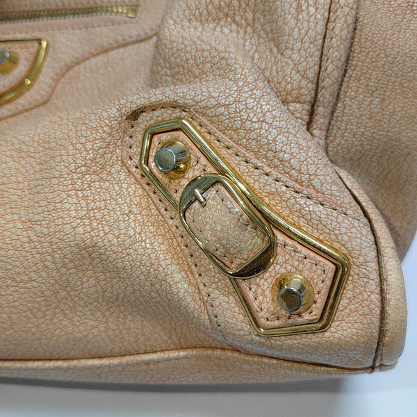 Classic Metallic Edge City Leather Pink