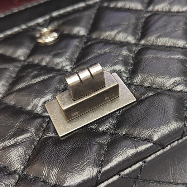 2.55 225 (small) Quilted Calfskin Black