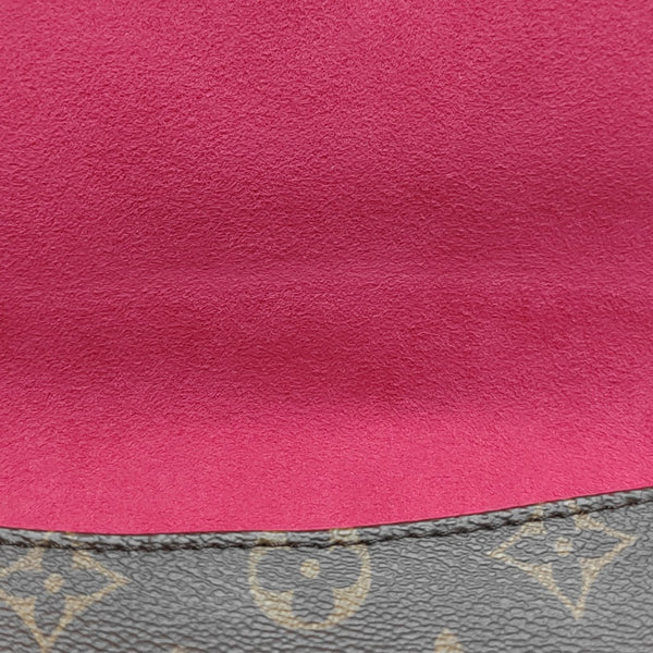 SAINT MICHEL Monogram Coated Canvas Red
