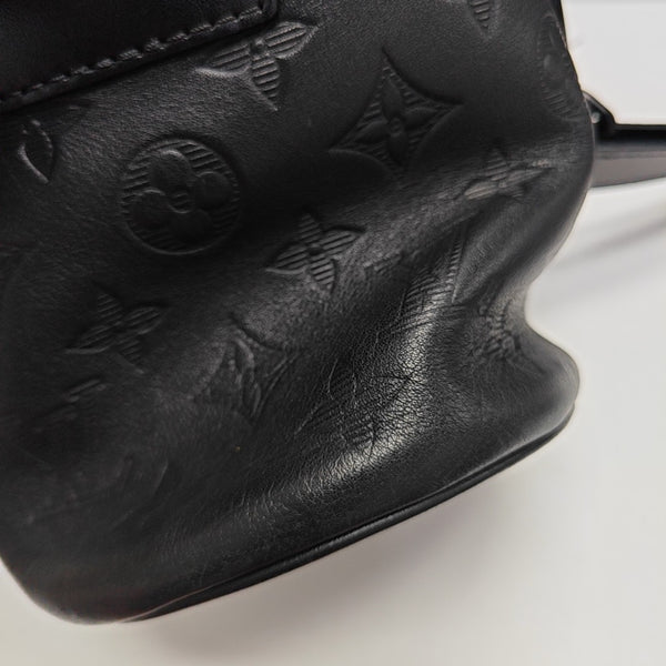 CHALK Monogram Calfskin Black
