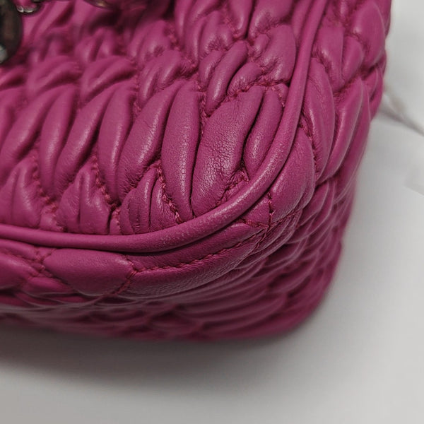 Matelassé Quilted Lambskin Pink