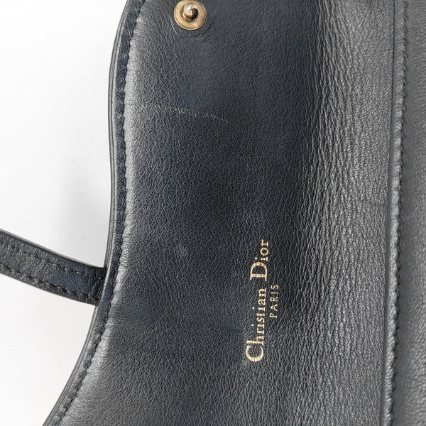 Authenticated pre-owned  Saddle Small Oblique Canvas Blue - Shoulder Bag at Looply