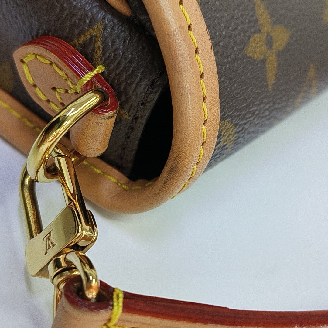 DIANE Nano Monogram Coated Canvas Brown