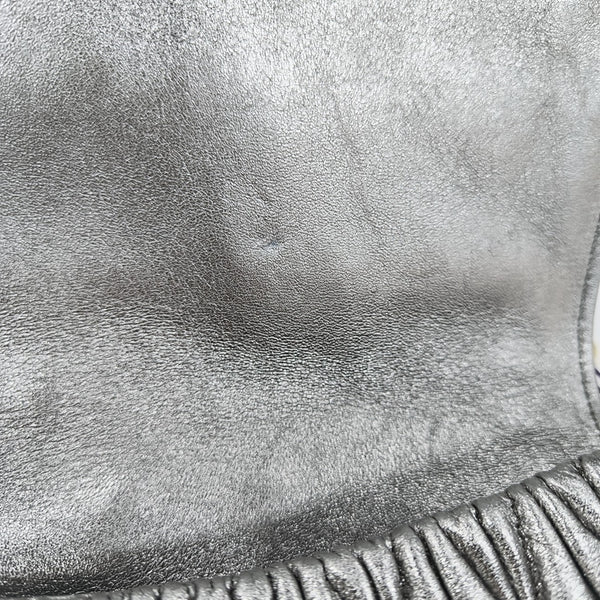 Quilted Lambskin Shoulder Bag Silver