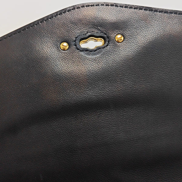 Quilted Calfskin Shoulder Bag Black