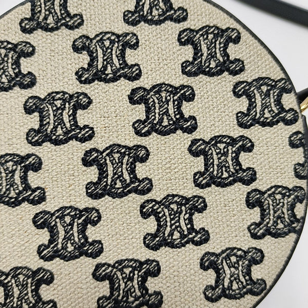 Fabric Shoulder Bag White