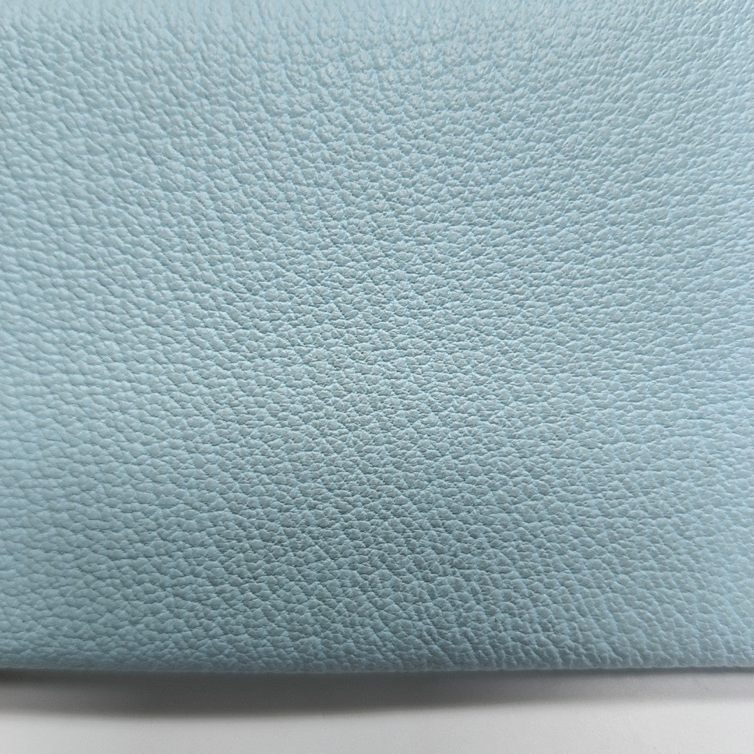 Envelope Chèvre Mysore Blue Card Holder