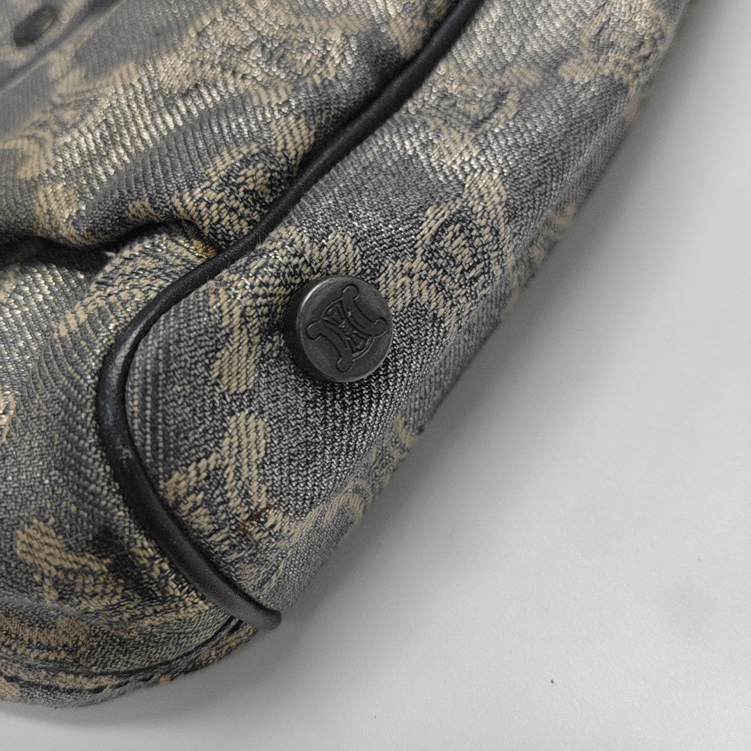 Canvas Top Handle Bag Blue
