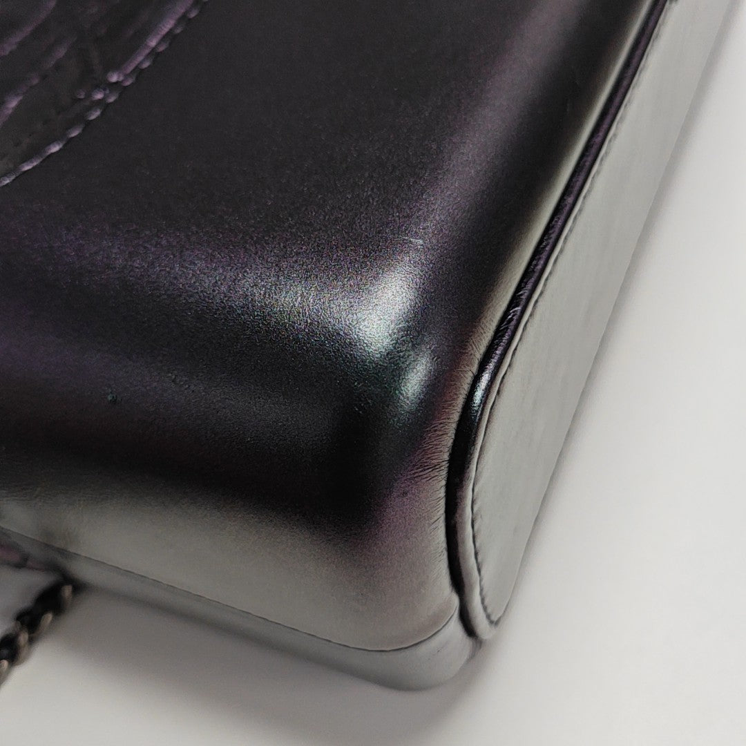 GABRIELLE Medium Quilted Calfskin Purple