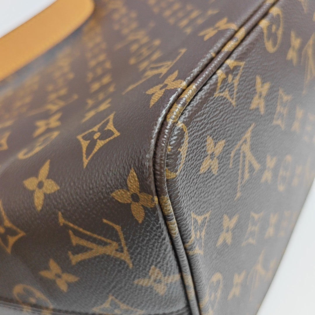 ALL IN GM Monogram Coated Canvas Brown