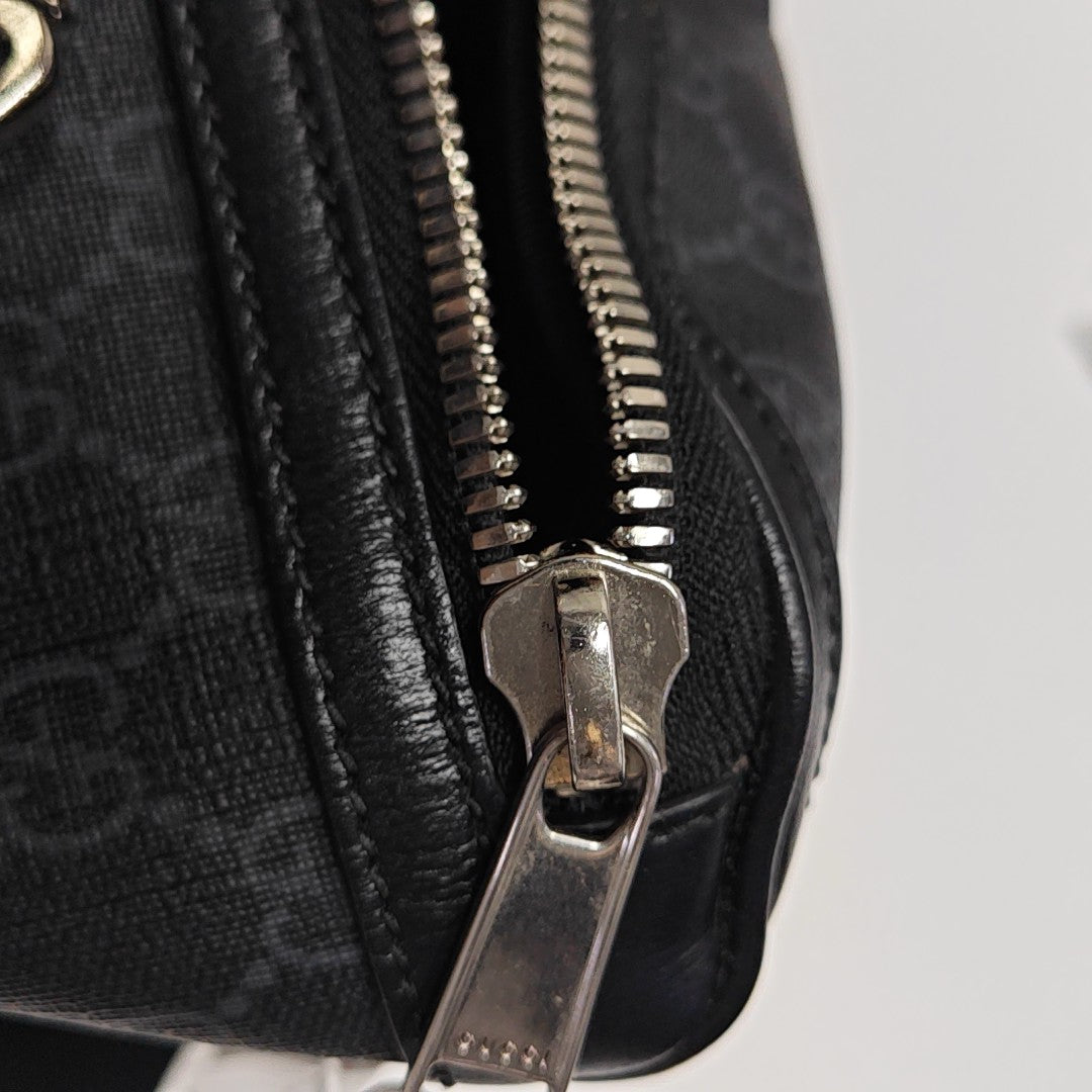 Monogram Coated Canvas Belt Bag Black