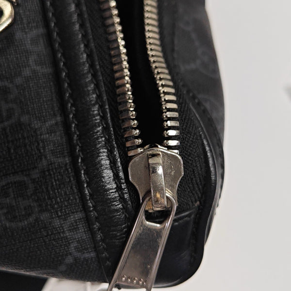 Monogram Coated Canvas Belt Bag Black
