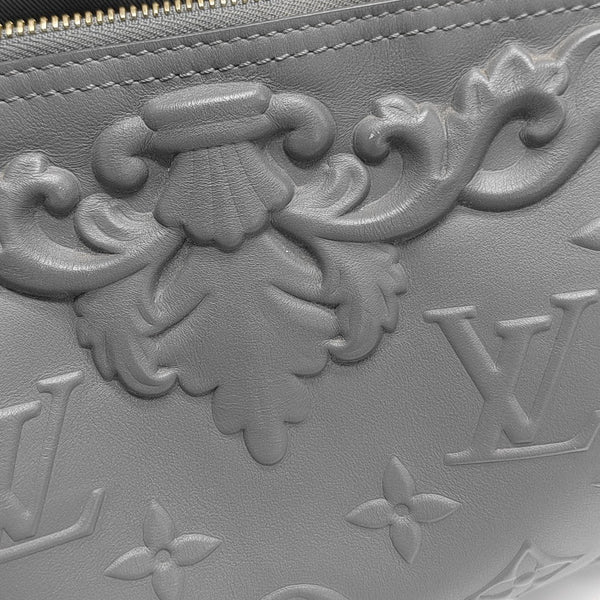 KEEPALL GM Monogram Calfskin Gray