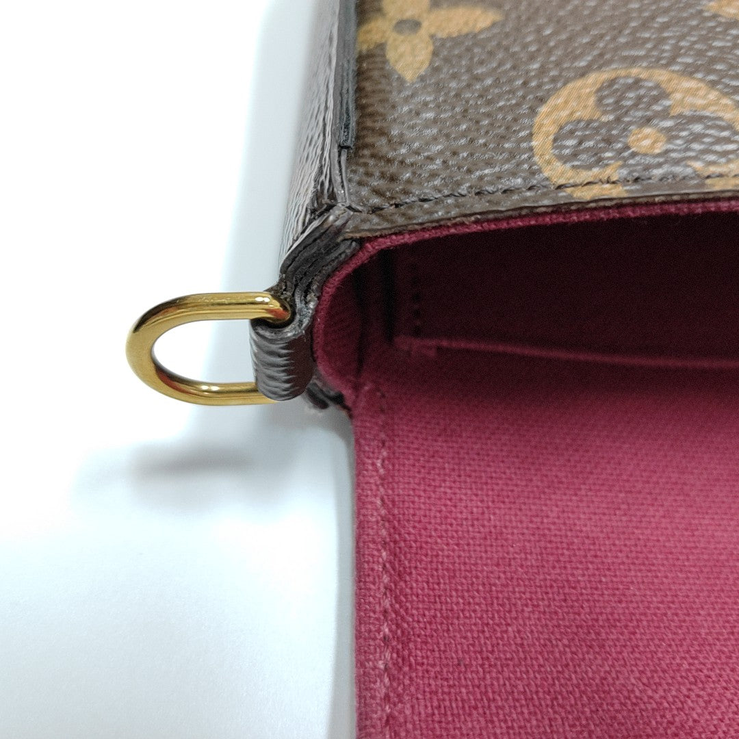 FÉLICIE Monogram Coated Canvas Brown