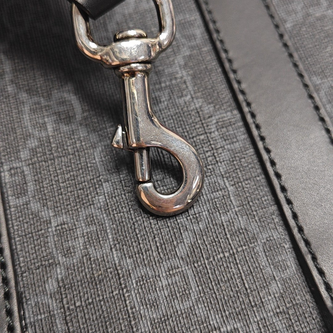 Coated Canvas Tote Bag Mini Black