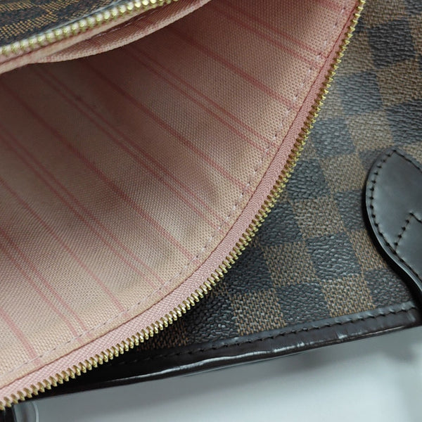 NEVERFULL MM Damier Ebene Coated Canvas Brown