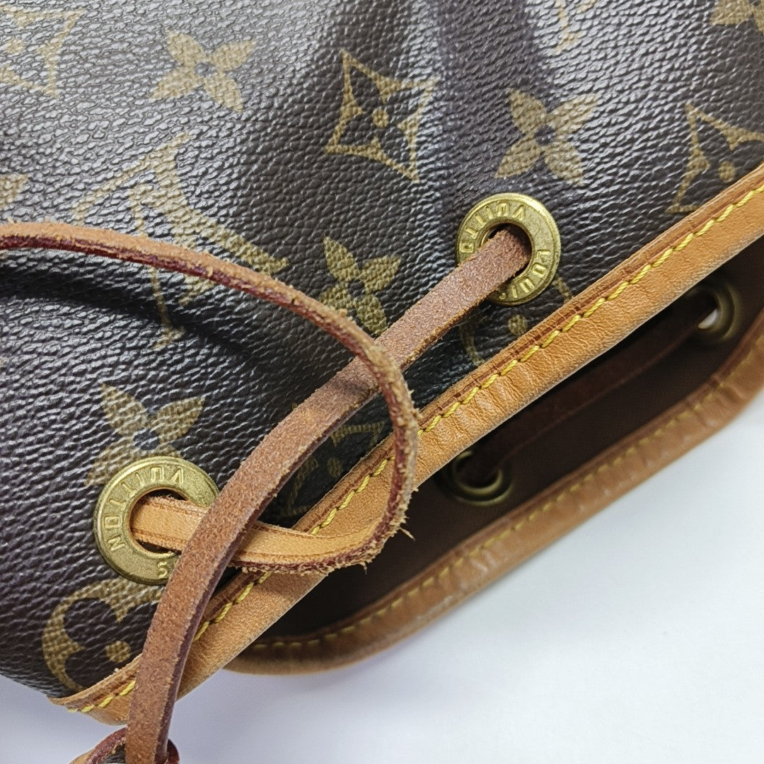 NOÉ MM Monogram Coated Canvas Brown