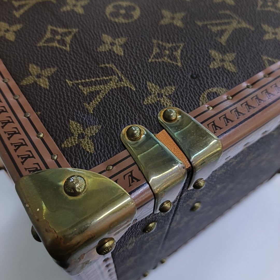 COFFRET TRÉSOR Monogram Coated Canvas Brown