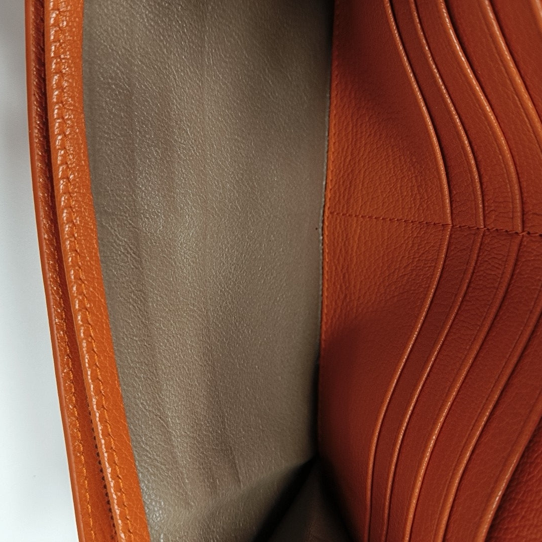 Lambskin Wallet Orange