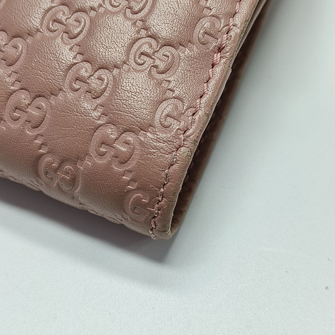 Monogram Calfskin Wallet Pink