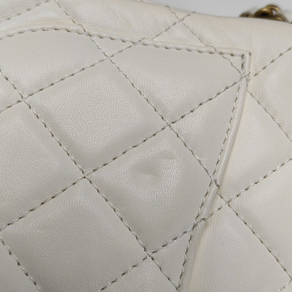 CLASSIC FLAP Mini Quilted Lambskin White