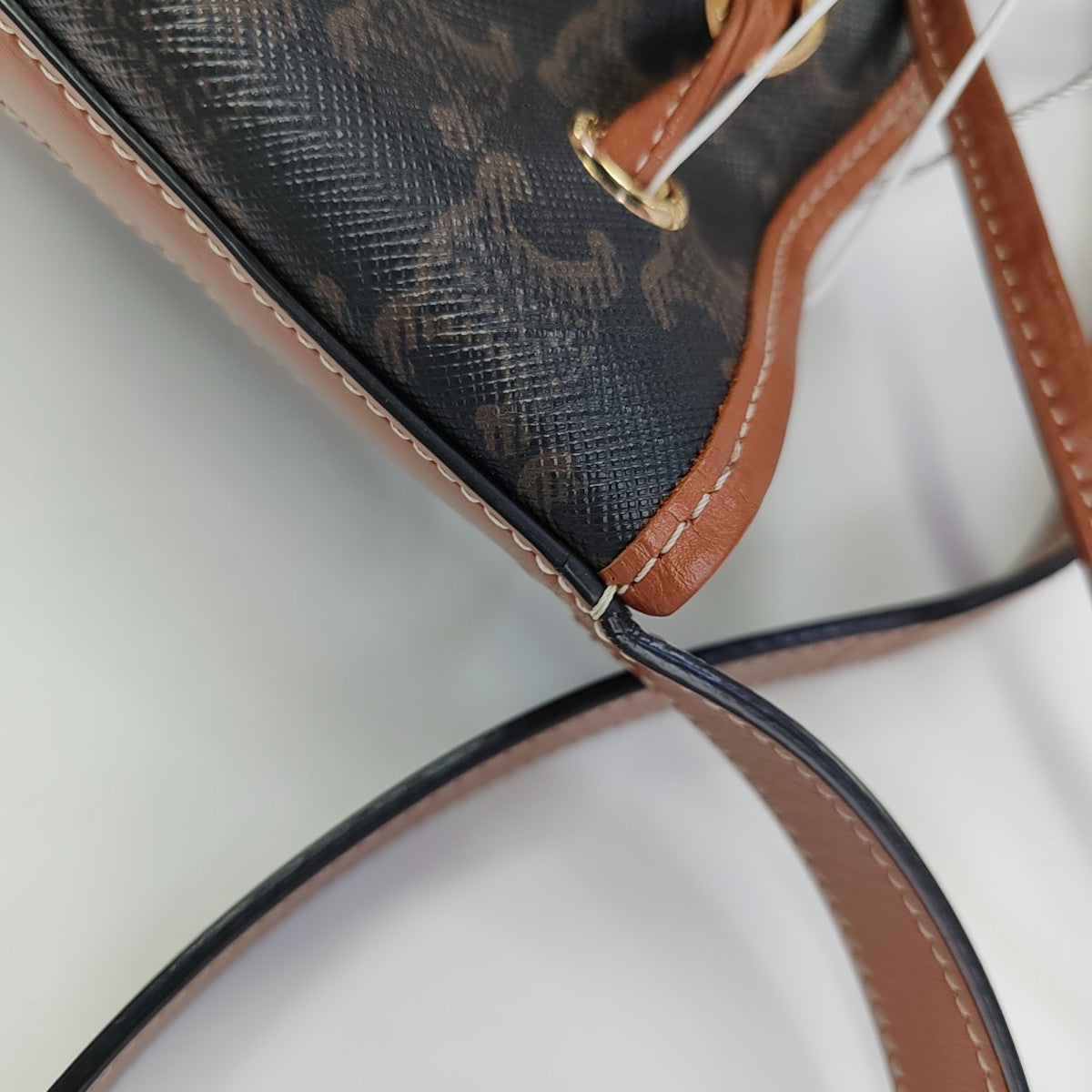 TRIOMPHE CANVAS Small Coated Canvas Brown