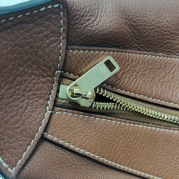 Calfskin Shoulder Bag Brown