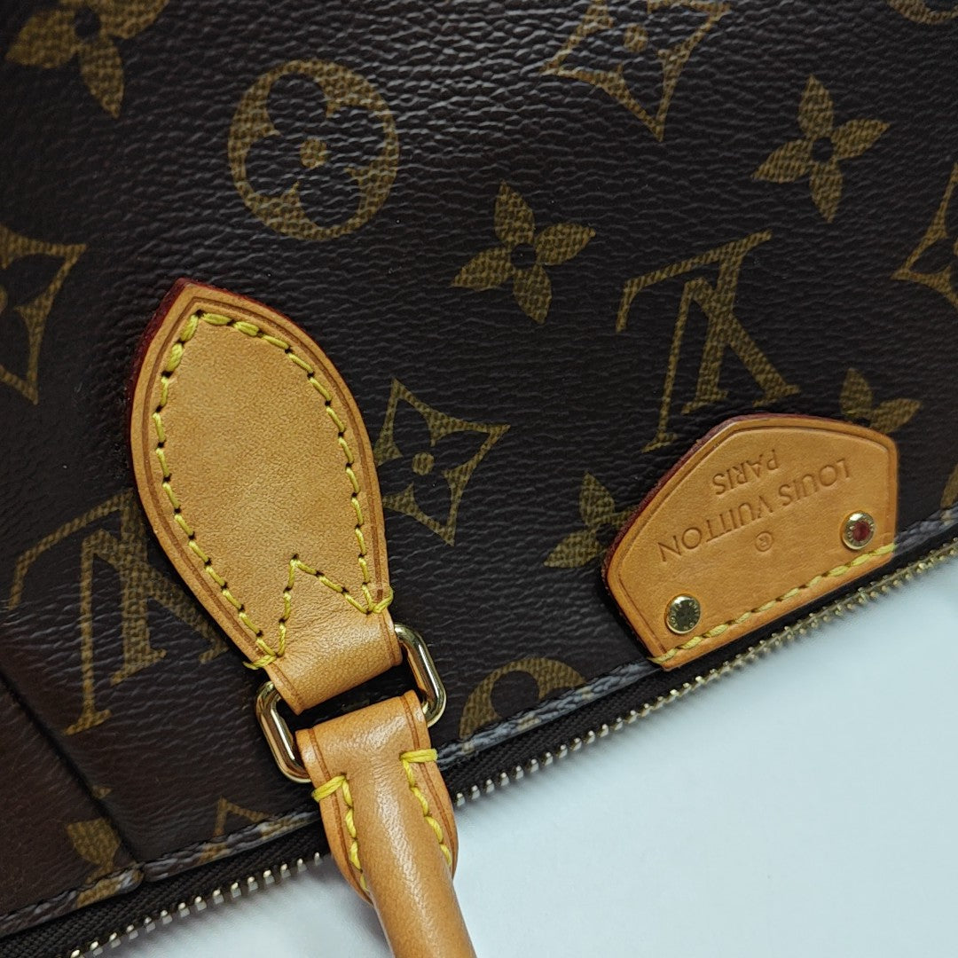 TURENNE Monogram Coated Canvas Brown