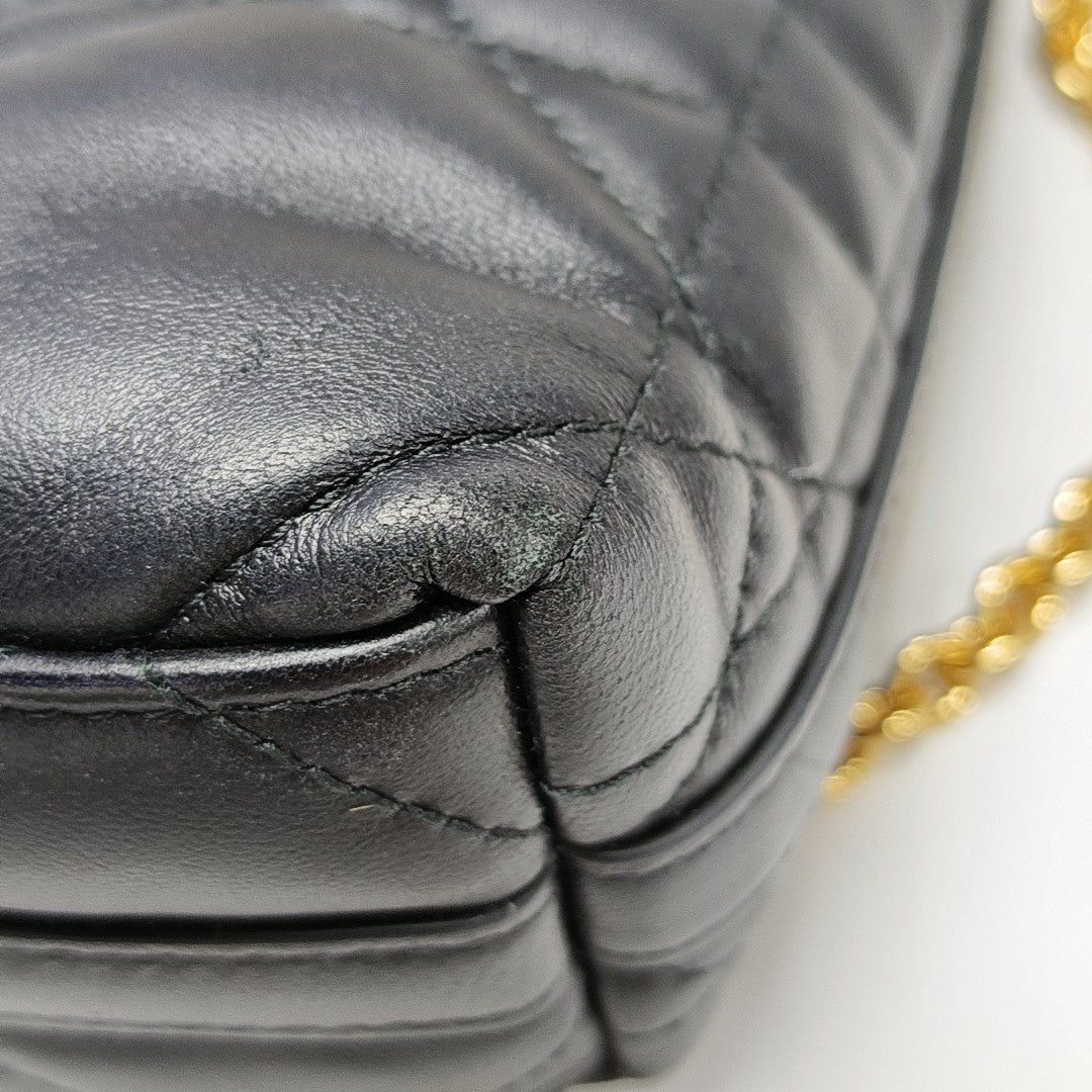 Miss Caro Mini Cannage Lambskin Black