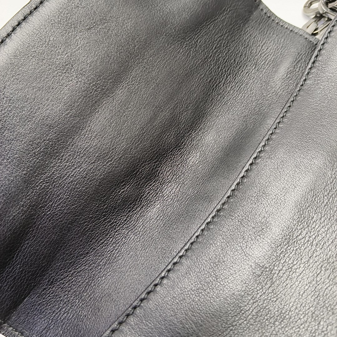 Calfskin Shoulder Bag Black