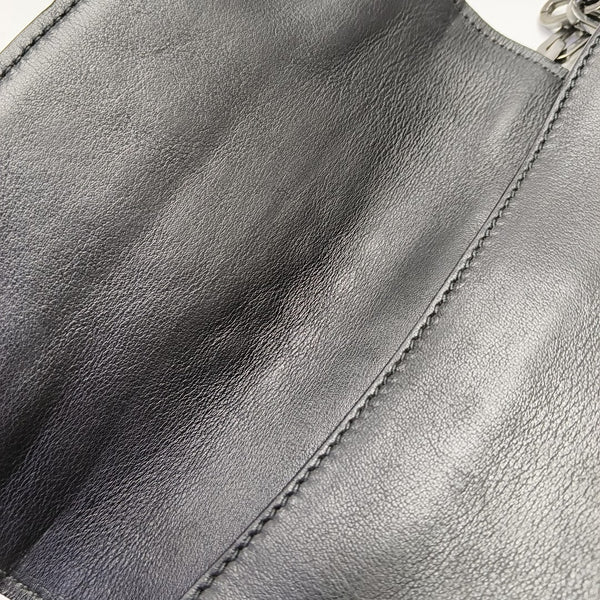 Calfskin Shoulder Bag Black
