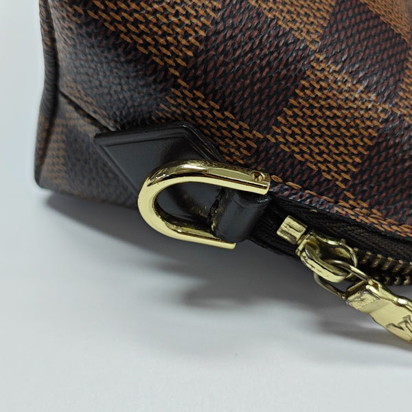 COSMETIC PM Damier Ebene Coated Canvas Brown