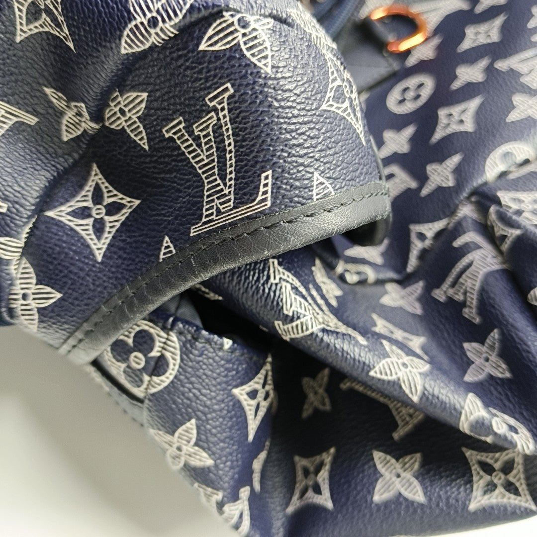 DISCOVERY Monogram Coated Canvas Blue