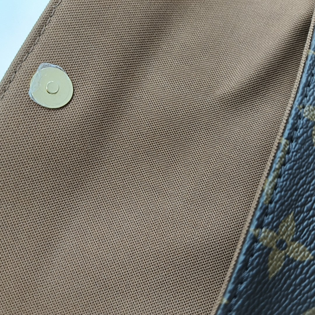 IVY Monogram Coated Canvas Brown