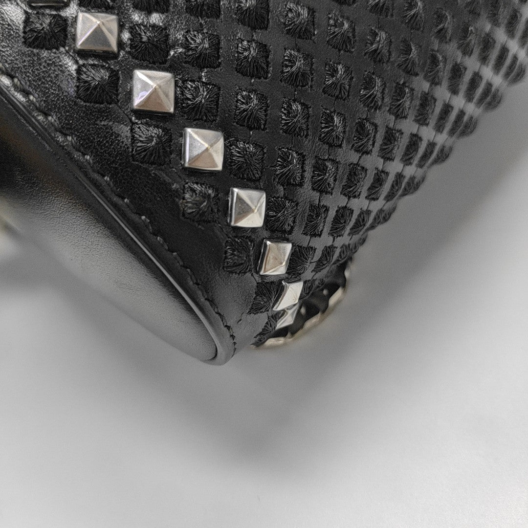 Calfskin Shoulder Bag Black