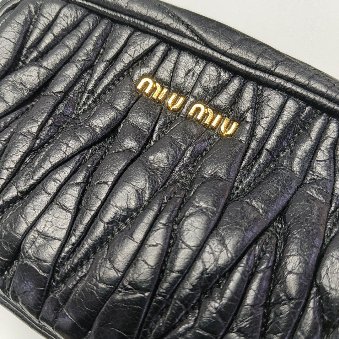 Matelassé Quilted Lambskin Black