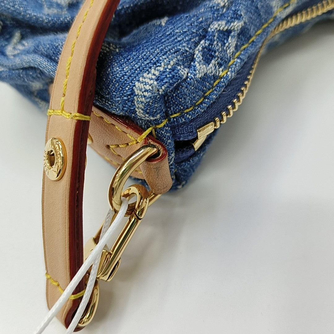 Pochette Valley Monogram Denim Blue