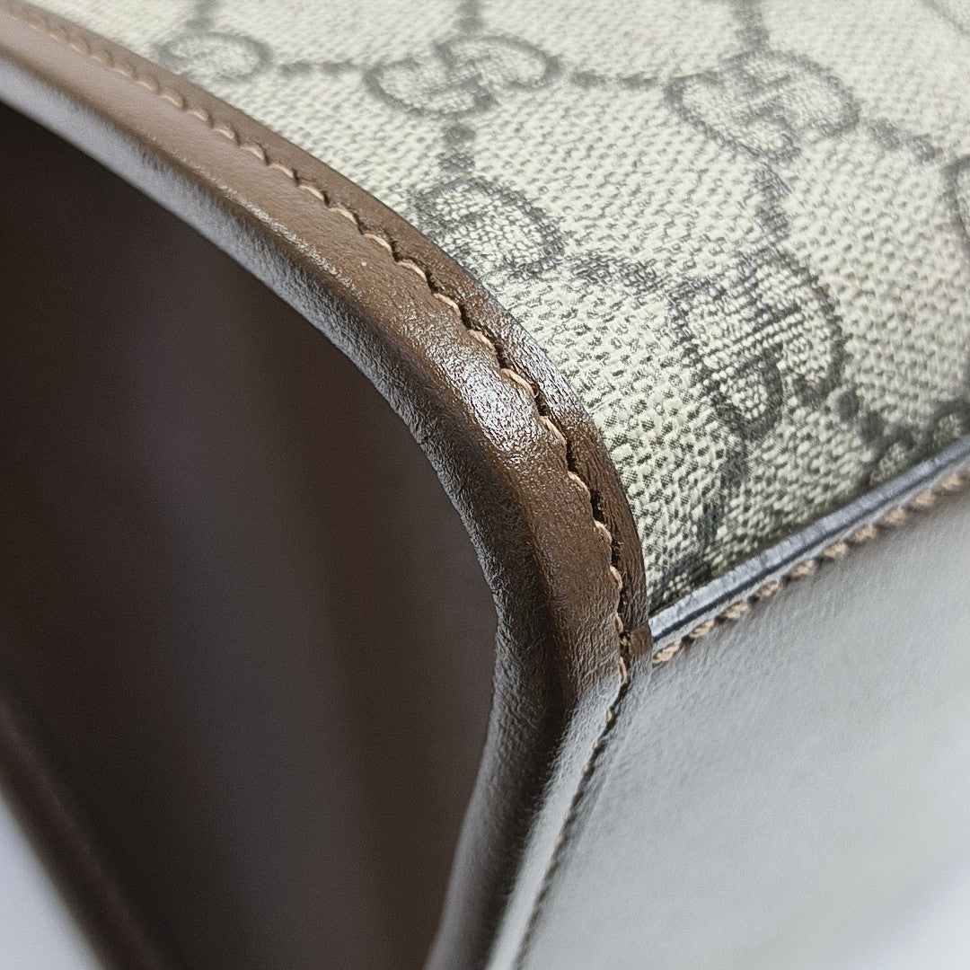 Retro Medium Monogram Coated Canvas Black