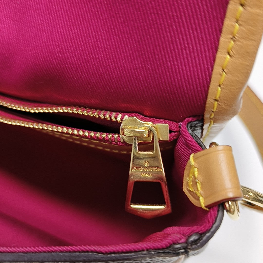 DIANE Monogram Coated Canvas Brown