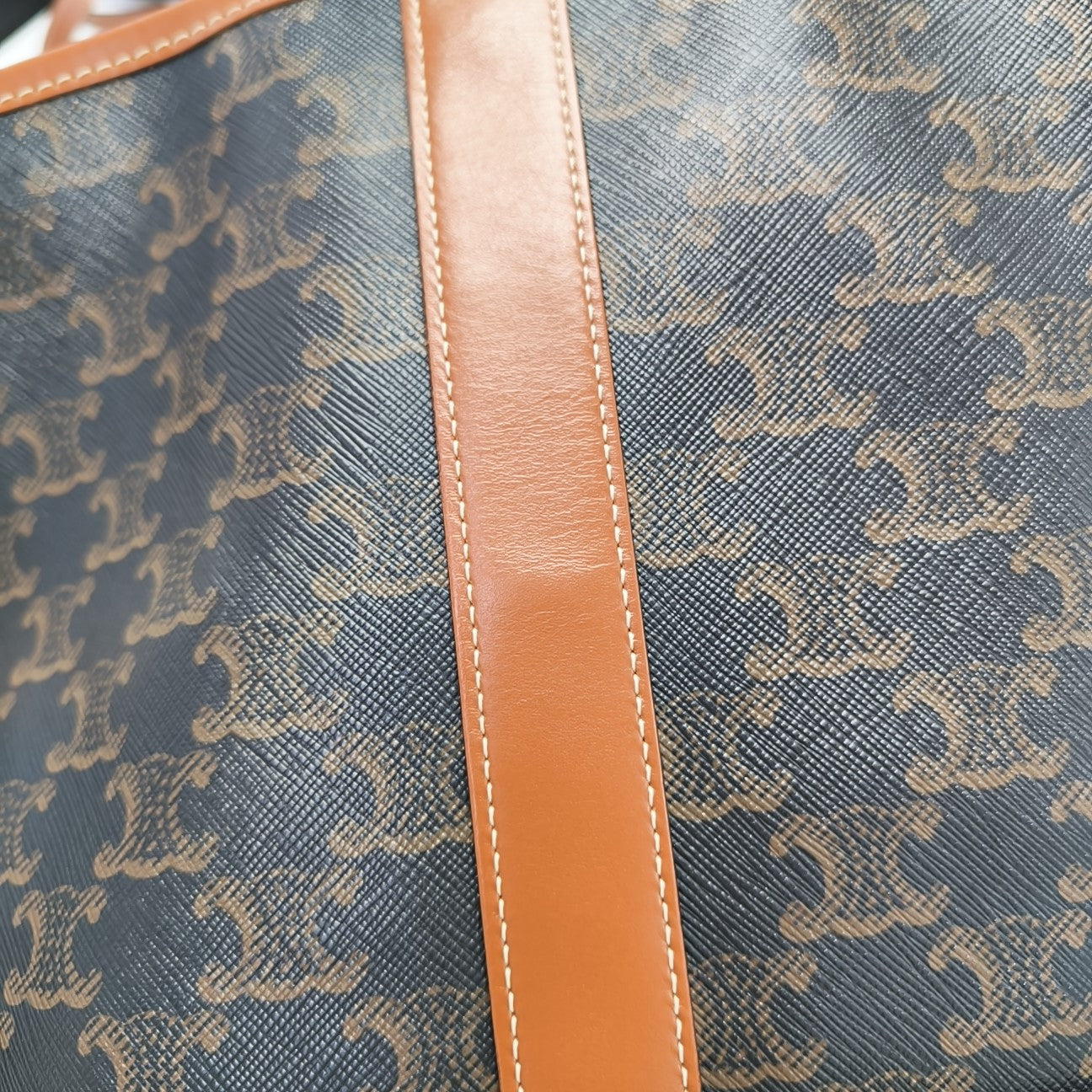 TRIOMPHE CANVAS Small Coated Canvas Brown