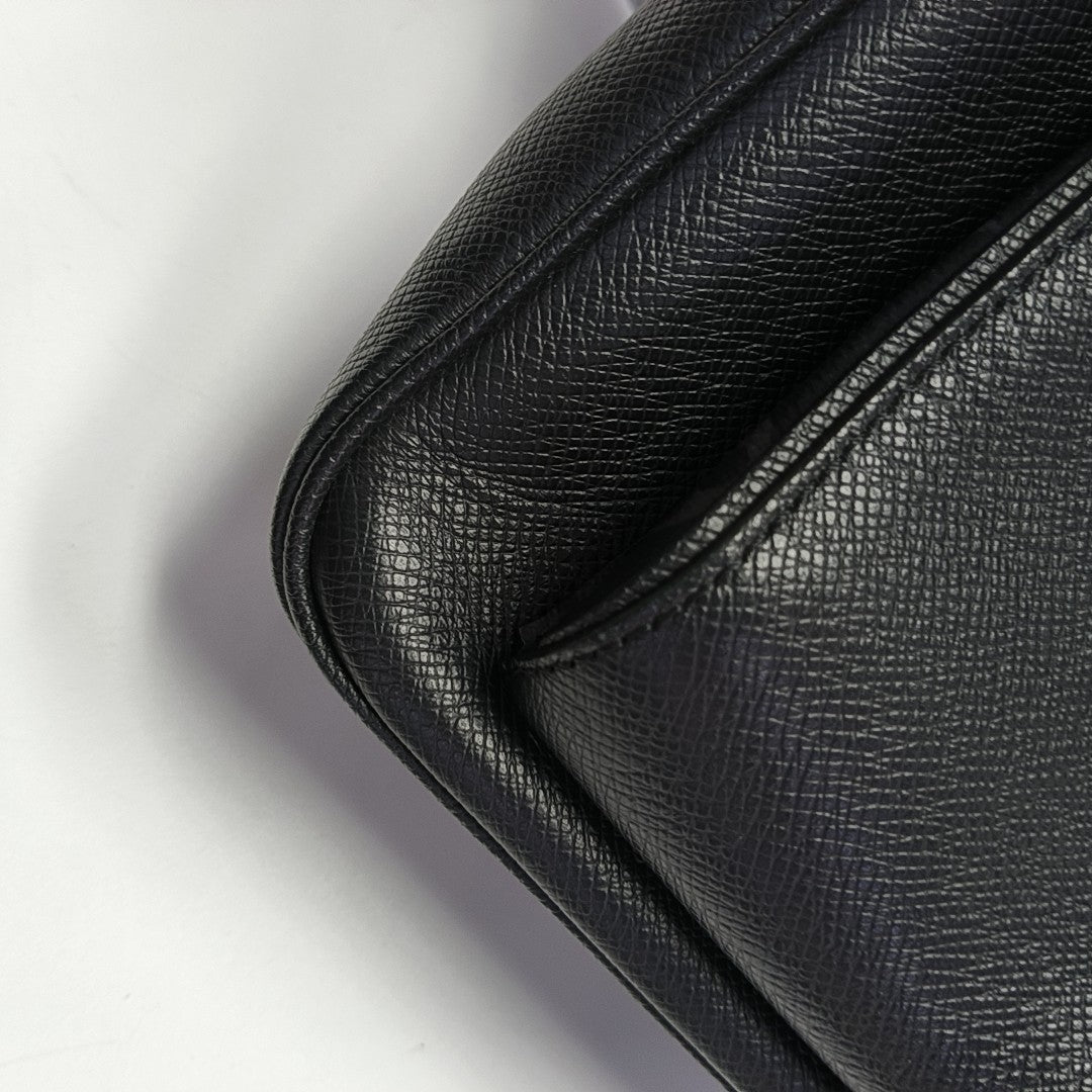 TAIGARAMA Monogram Coated Canvas Black