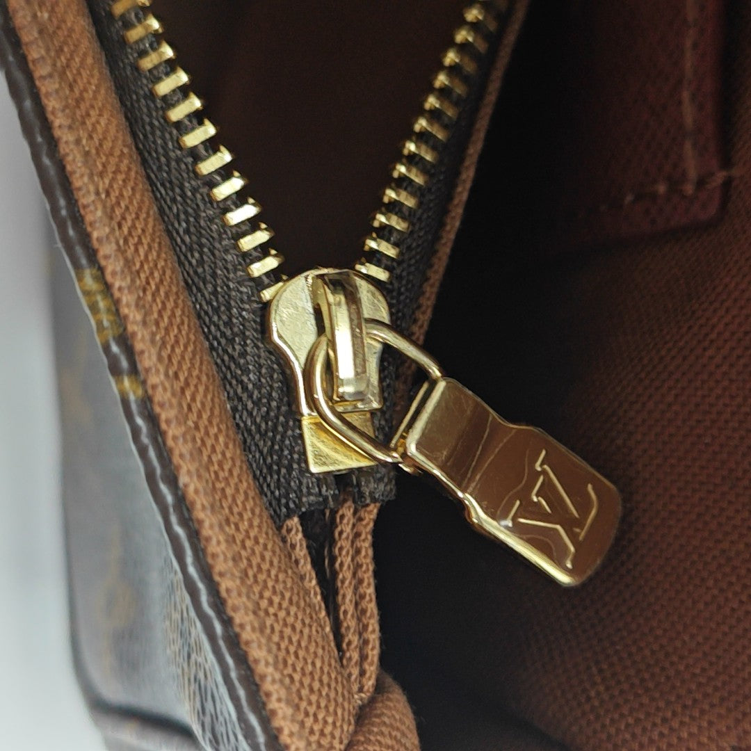 IVY Monogram Coated Canvas Brown